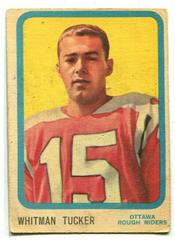 Whitman Tucker Football Cards 1963 Topps CFL Prices