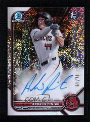 Andrew Pintar [Sparkle] #CDA-AP Baseball Cards 2022 Bowman Draft Chrome Autographs Prices