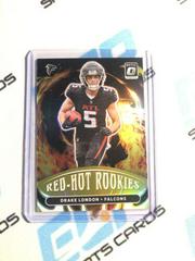 Drake London [Gold] #RHR-3 Football Cards 2022 Panini Donruss Optic Red Hot Rookies Prices
