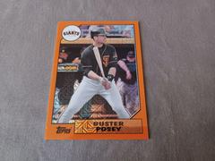 Buster Posey [Orange Refractor] #87T-6 Baseball Cards 2017 Topps Chrome 1987 Prices