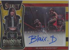Blair Davenport [Gold Prizm] #RA-BDV Wrestling Cards 2022 Panini Select WWE Ringside Action Signatures Prices