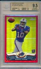 Robert Woods [Catching Red Refractor] Football Cards 2013 Topps Chrome Prices