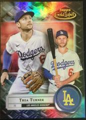 Trea Turner [Class 3 Black] #9 Baseball Cards 2022 Topps Gold Label Prices