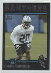 Chris Gamble [Black] #329 Football Cards 2004 Topps Prices