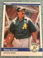 Davey Lopes #453 Baseball Cards 1984 Fleer Prices