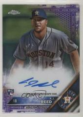 A.J. Reed [Purple Refractor] Baseball Cards 2016 Topps Chrome Rookie Autographs Prices