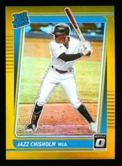 Jazz Chisholm [Gold] Baseball Cards 2021 Panini Donruss Optic Prices