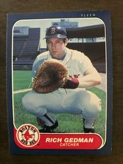 Rich Gedman Baseball Cards 1986 Fleer Prices