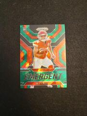 Skyy Moore [Green Ice] #E-16 Football Cards 2022 Panini Prizm Emergent Prices