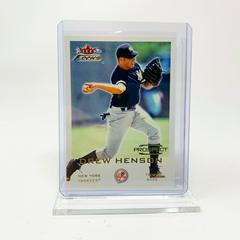 Drew Henson #244 Baseball Cards 2001 Fleer Focus Prices