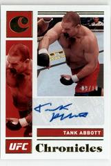 Tank Abbott [Gold] Ufc Cards 2021 Panini Chronicles UFC Signatures Prices