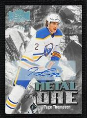Tage Thompson [Autograph] #MO-3 Hockey Cards 2022 Skybox Metal Universe Ore Prices