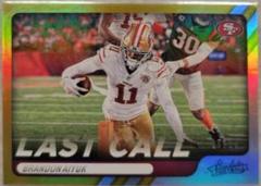 Brandon Aiyuk [Spectrum Gold] #LC-3 Football Cards 2022 Panini Absolute Last Call Prices