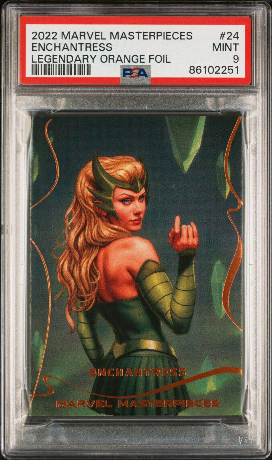 Enchantress [Orange Foil] #24 Marvel 2022 Masterpieces