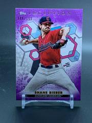 Shane Bieber [Purple] #14 Baseball Cards 2022 Topps Inception Prices
