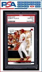 Albert Pujols #243 Baseball Cards 2003 Leaf Prices