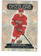Jonatan Berggren [Orange] Hockey Cards 2022 Upper Deck Dazzlers Prices