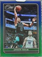Jayson Tatum [Green] Basketball Cards 2021 Panini One and One Prices