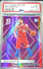 Ben Simmons [Neon Pink] #87 Basketball Cards 2017 Panini Spectra Prices