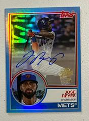 Jose Reyes [Blue] Baseball Cards 2023 Topps Archives 1983 Fan Favorites Autographs Prices