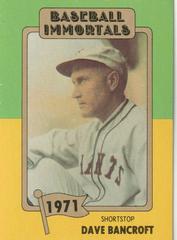 Dave Bancroft Baseball Cards 1980 Baseball Immortals Prices