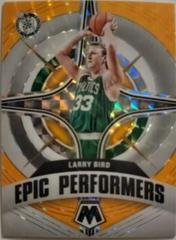 Larry Bird [Orange Fluorescent] Basketball Cards 2021 Panini Mosaic Epic Performers Prices