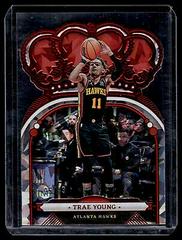 Trae Young [Crystal Red] #100 Basketball Cards 2022 Panini Crown Royale Prices