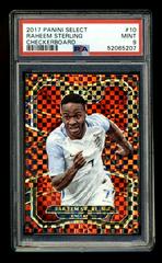 Raheem Sterling [Checkerboard] #10 Soccer Cards 2017 Panini Select Prices