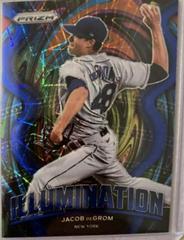 Jacob deGrom [Blue Velocity Prizm] #IL-1 Baseball Cards 2022 Panini Prizm Illumination Prices
