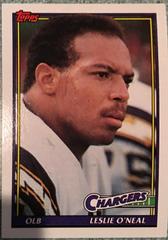 Leslie O'Neal #429 Football Cards 1991 Topps Prices