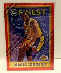 Magic Johnson [w Coating] #252 Basketball Cards 1995 Finest Prices
