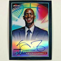 Kevin Garnett [Black Refractor] #FA-KG Basketball Cards 2021 Topps Finest Autographs Prices
