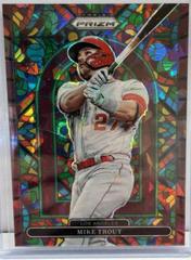 Mike Trout [Burgundy Cracked Ice Prizm] #SG-5 Baseball Cards 2022 Panini Prizm Stained Glass Prices