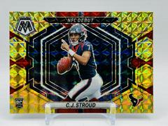 C. J. Stroud [Choice Fusion Red Yellow] #ND-3 Football Cards 2023 Panini Mosaic NFL Debut Prices