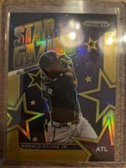 Ronald Acuna Jr. [Gold Prizm] #SG-4 Baseball Cards 2022 Panini Prizm Star Gazing Prices