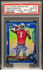 Jameis Winston [Throwing Autograph Blue Refractor] #200 Football Cards 2015 Topps Chrome Mini Prices