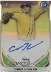 Chris Kohler [Chrome Gold Refractor] #CK Baseball Cards 2014 Bowman Prospect Autograph Prices
