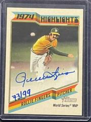 Rollie Fingers Baseball Cards 2023 Topps Heritage 1974 Highlights Autographs Prices