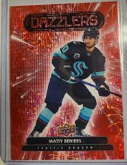 Matty Beniers [Red] #DZ-18 Hockey Cards 2022 Upper Deck Dazzlers Prices