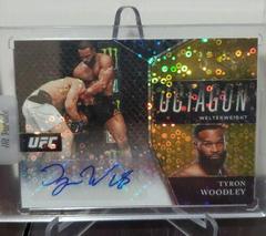 Tyron Woodley [Gold Disco Prizms] #OA-TWD Ufc Cards 2021 Panini Select UFC Octagon Action Signatures Prices