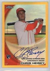 Chris Heisey [Gold Refractor Autograph] #192 Baseball Cards 2010 Topps Chrome Prices