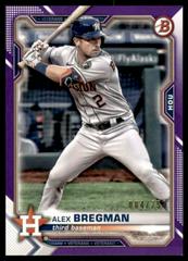 Alex Bregman [Purple] #25 Baseball Cards 2021 Bowman Prices