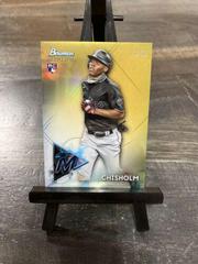 Jazz Chisholm [Gold Refractor] #BSR-79 Baseball Cards 2021 Bowman Sterling Prices