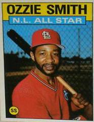 Ozzie Smith #704 Baseball Cards 1986 Topps Tiffany Prices