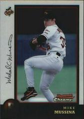 Mike Mussina [Refractor] #9 Baseball Cards 1998 Bowman Chrome Prices