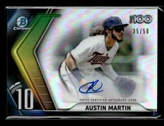 Austin Martin [Autograph] #BTP-10 Baseball Cards 2022 Bowman Scouts' Top 100 Prices