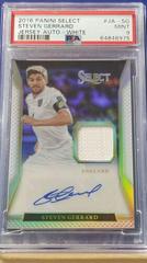 Steven Gerrard [White] Soccer Cards 2016 Panini Select Jersey Autographs Prices