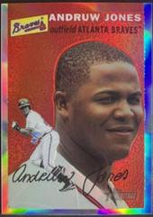 Andruw Jones [Retrofractor] Baseball Cards 2003 Topps Heritage Chrome Prices