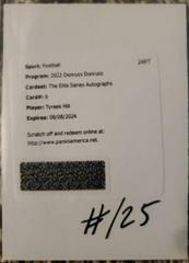 Tyreek Hill [Autograph] #ES-6 Football Cards 2022 Panini Donruss The Elite Series Prices