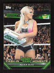 Alexa Bliss Wrestling Cards 2019 Topps WWE Money in the Bank Cash In Moments Prices